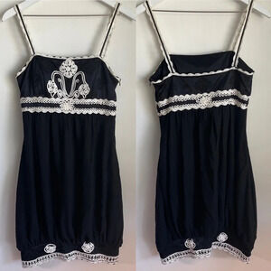 Sue Wong Y2K sleeveless embroidered 100% silk dress size 6